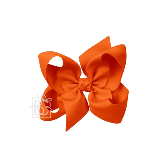 Orange 6.5" Jumbo Hair Bow