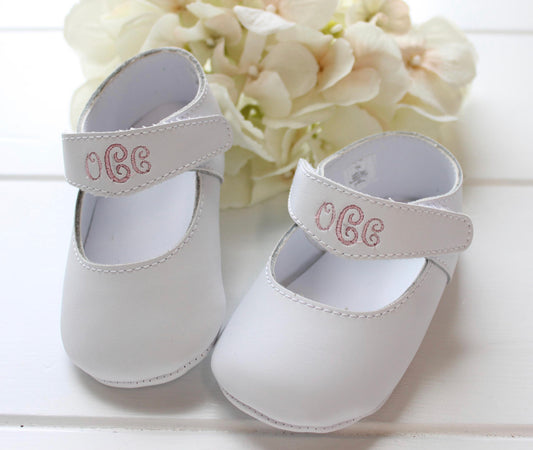 Baby Girls Monogram Shoes